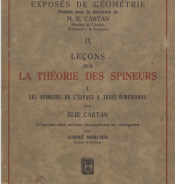 Lecon sur la théorie des spineurs. I: les spineurs de l'espace à trois dimension